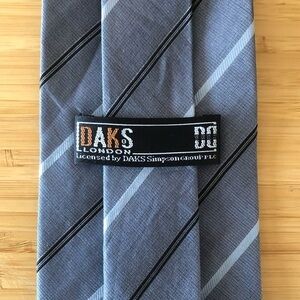 Daks London Silk Tie In Modern Gray!